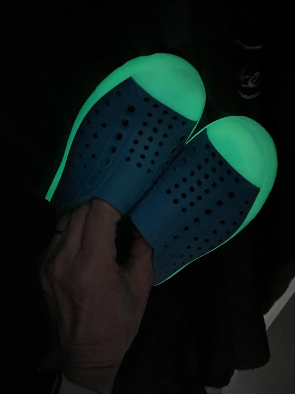 Native Jefferson Sugarlite Glow - Wave Blue / Glow Kids Water Shoes Size 9